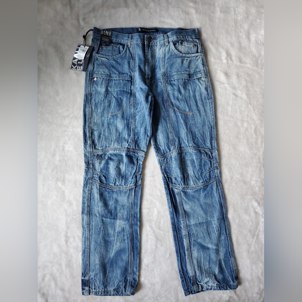 Kaalu Euro Jeans 38x32 NWT Distressed Denim
